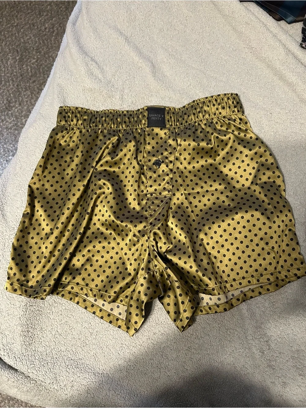 Savage X Fenty Satin Boxer Briefs Set of 9 in Red, Black, Silver & Animal Prints